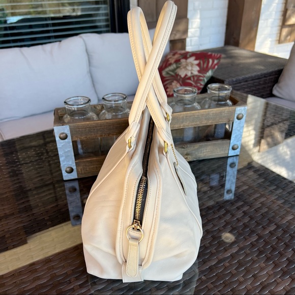 Vintage Coach Bone Ivory Soft Satchel #4055 Dr.’s Satchel - Picture 2 of 15